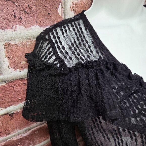 Women's BLASHE Sheer Lace Bodysuit Large - Picture 4 of 7